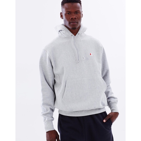 light grey champion hoodie